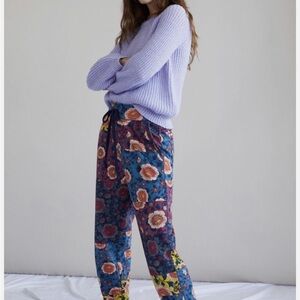 Anthropologie Multicolor Floral Pants